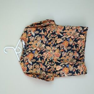 Medium Maggie Lawrence Collection Top Shirt Sleeveless Shirt Black Floral